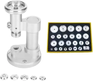 Snap Closure Watch Back Cover Sealing Machine,Machine   Plastic Mold Watch Bottom Cover Presser, Spiral Manual Crystal Bezel Punching Machine, Watch forestall Back 