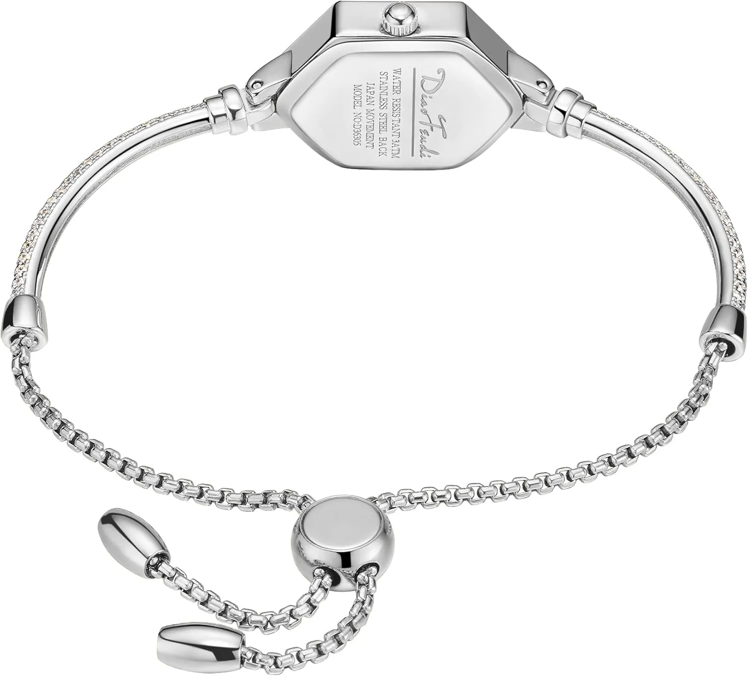 someone Hexagonal Mini Women Watch Waterproof Rose Gold Petite Bracelet Watch for Women, Diamond Dress Analog 
