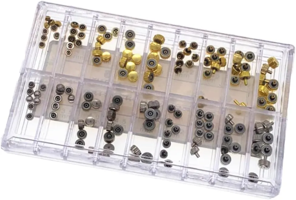 Spare Parts Watch Stem executive longer charismatic hurry Waterproof Watch Crown Watch Handle 280 Pcs Watch Repair Tool Stainless Steel 