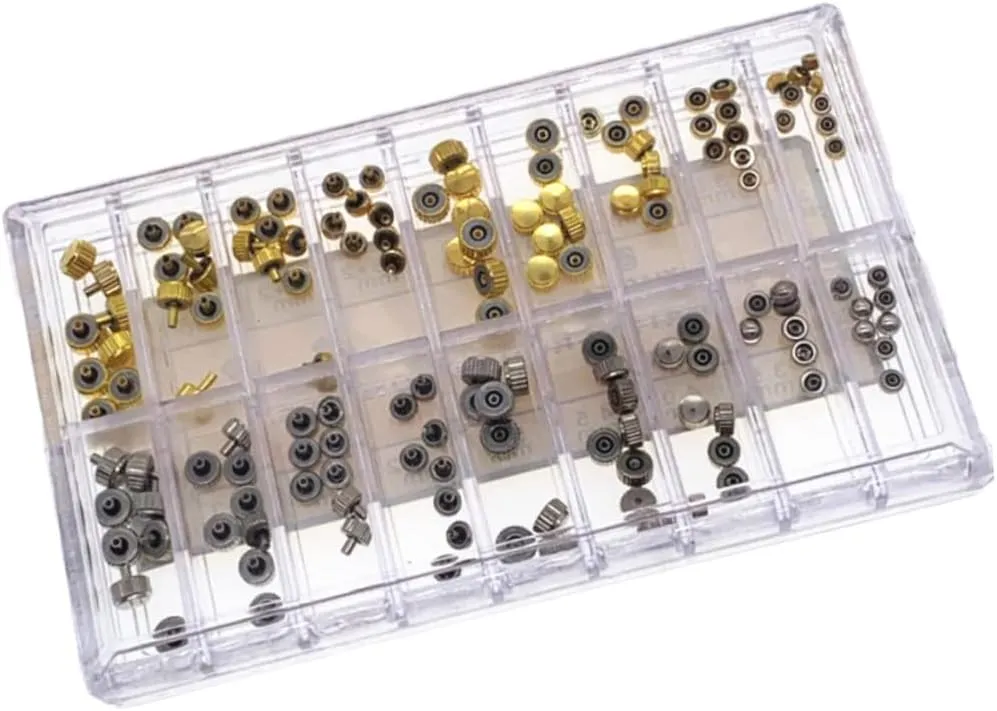 Spare Parts Watch Stem executive longer charismatic hurry Waterproof Watch Crown Watch Handle 280 Pcs Watch Repair Tool Stainless Steel 