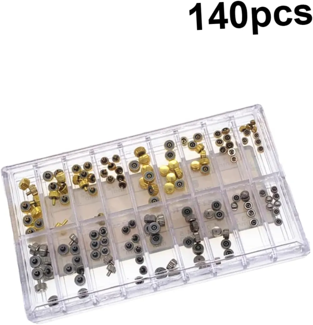 Spare Parts Watch Stem executive longer charismatic hurry Waterproof Watch Crown Watch Handle 280 Pcs Watch Repair Tool Stainless Steel 