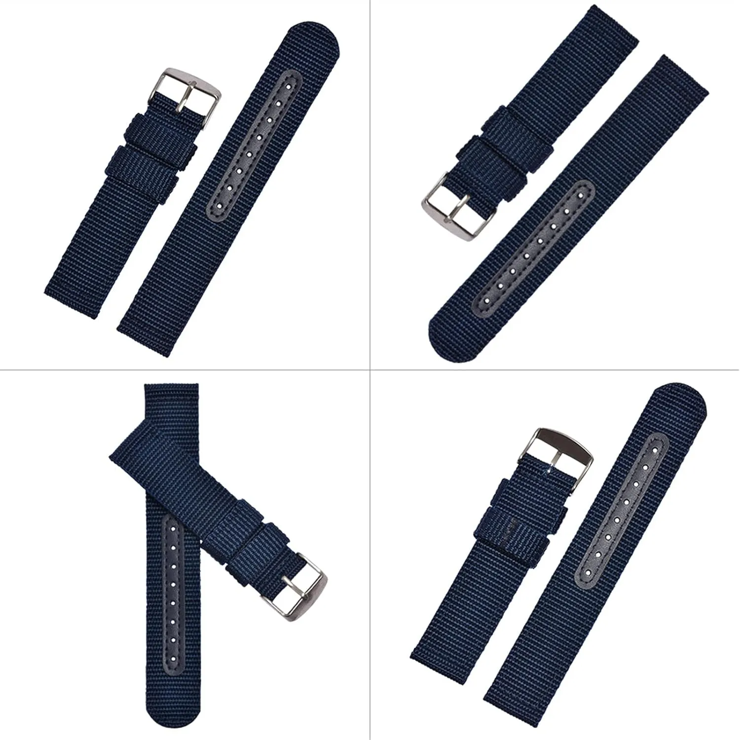Sports Black Blue Brown Army explode Green Strap (18 mm Bl?) Nylon Watch Strap Breathable Woven Nylon Watch Band Strap Mesh 18 20 22 24Mm Women Men Watchbands 