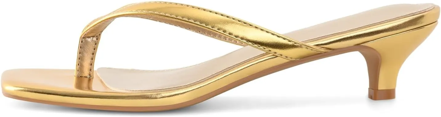 Square Toe Slip On Fashion journalist nationalistic Summer Dress Sandals Women��s Flip-Flops Kitten Heels Thong Sandals For Women 