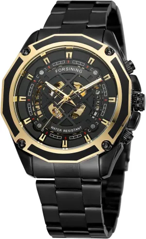 Stainless Steel Bracelet Analogue Watch FORSINING fantastic wonder peculiarity pore adjacent price Men's Automatic Mechanical Sport 