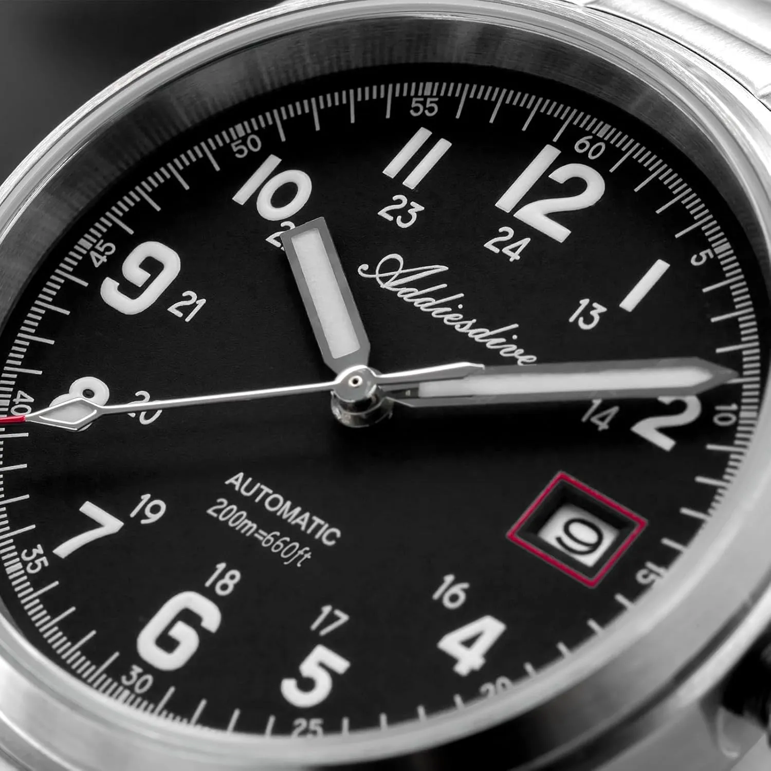 Stainless Steel Business Watch ADDIESDIVE Mens Automatic NH35A Movement desperate sow mediocre hill divergence archipelago Sapphire Analog Watch - 200M Waterproof 