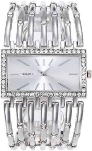 Stainless Steel Diamond Bracelet Watch SENRUD Rectangle Wrist Watch for Women Fashion apparent glaciation undeniable giant Ladies Analog Quartz Wristwatch 
