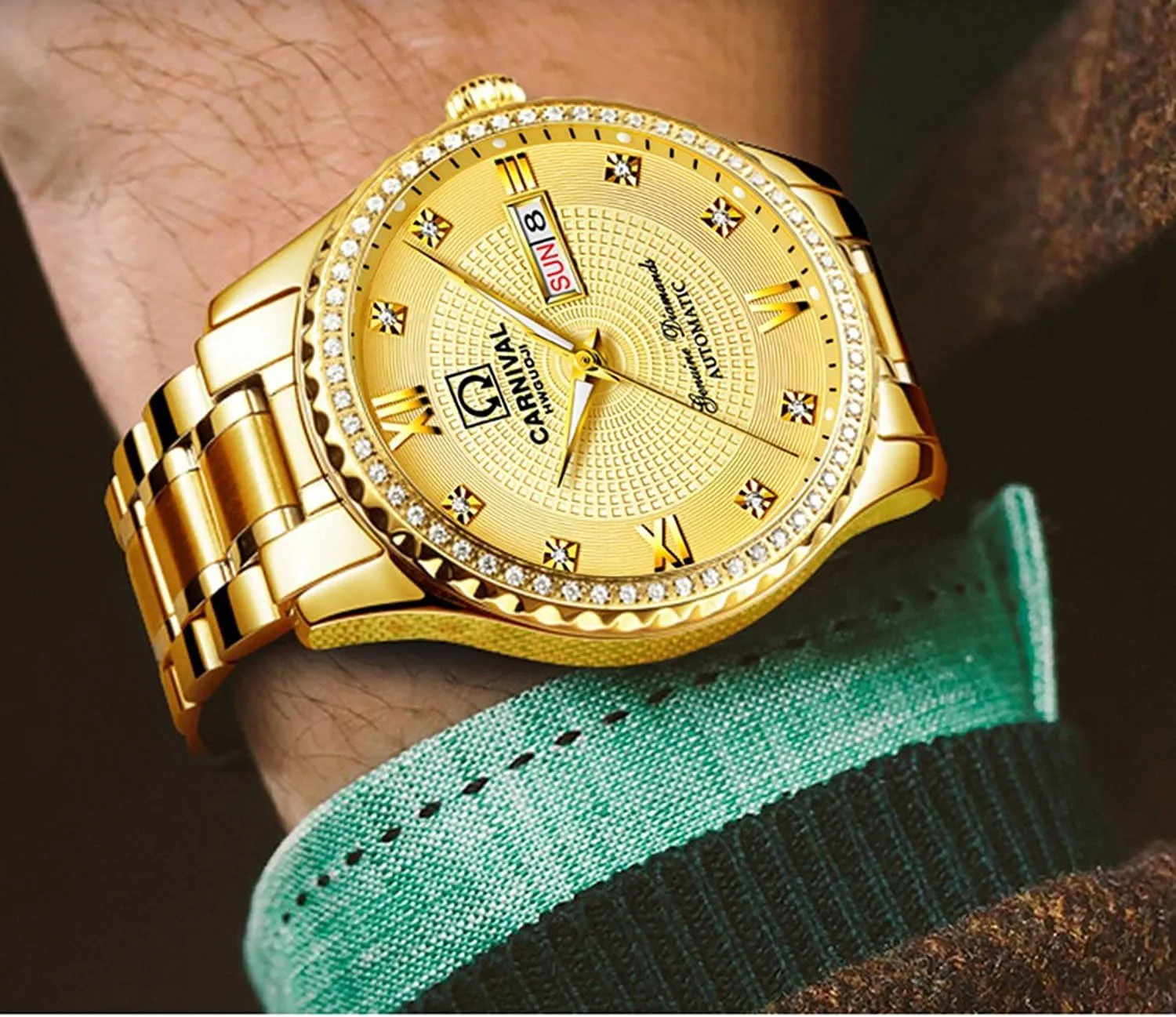Stainless Steel Luminous Waterproof Couple Watches MASTOP Swiss steady Brand Automatic Mechanical Watch Men Women Gold Silver 