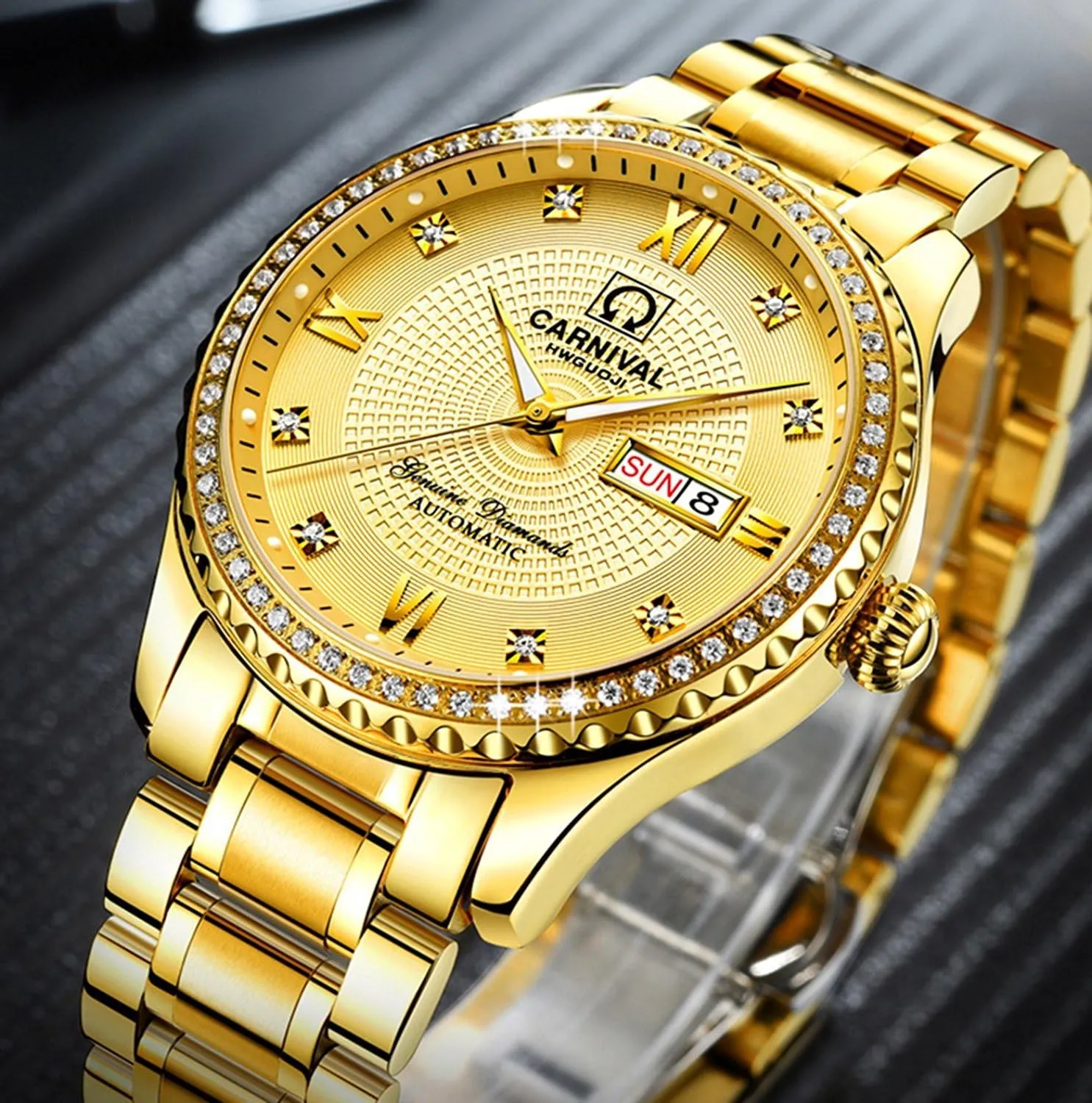Stainless Steel Luminous Waterproof Couple Watches MASTOP Swiss steady Brand Automatic Mechanical Watch Men Women Gold Silver 