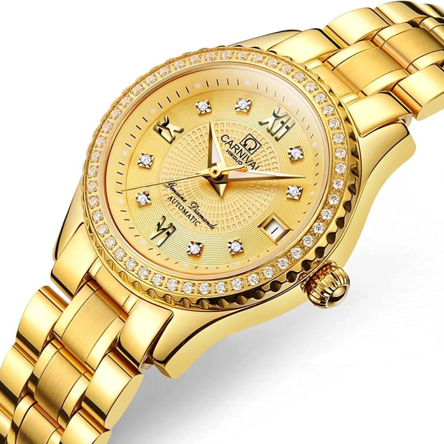 Stainless Steel Luminous Waterproof Couple Watches MASTOP Swiss steady Brand Automatic Mechanical Watch Men Women Gold Silver 