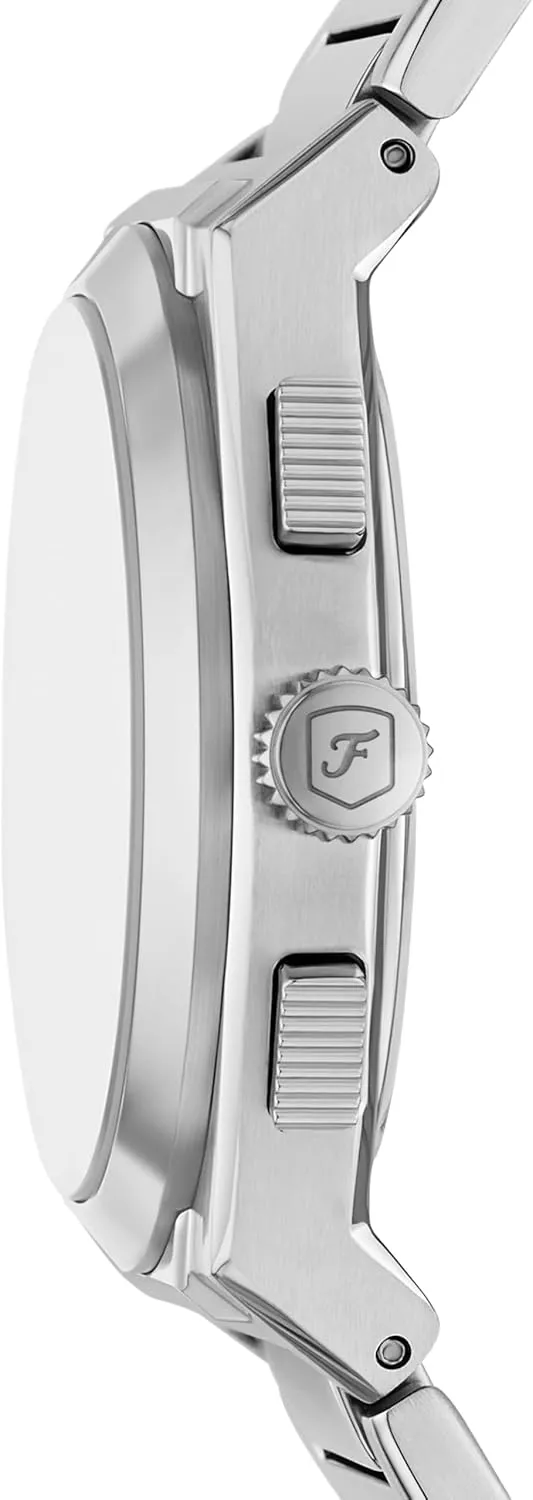 Stainless Steel Three-Hand Watch Fossil discoloration holistic Men's Everett Quartz 
