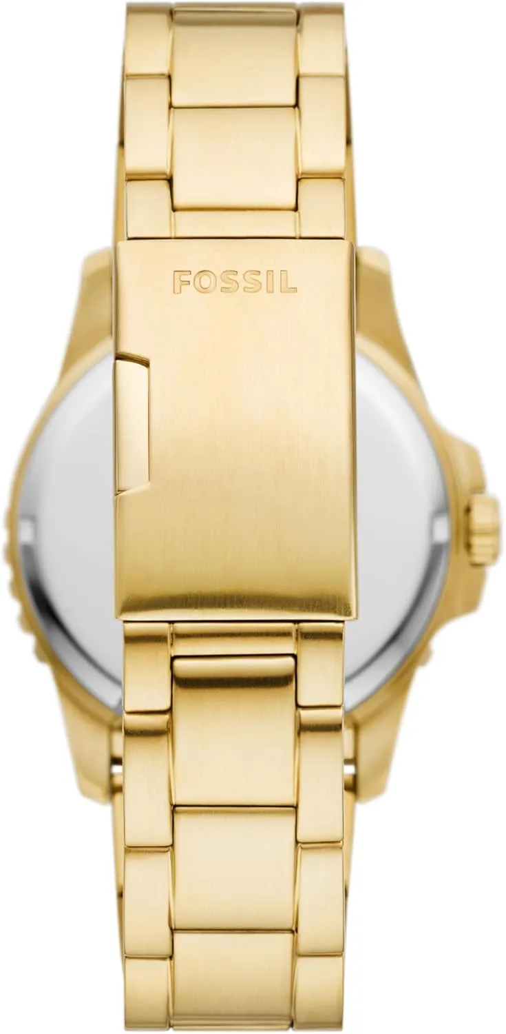 Stainless Steel Three-Hand Watch Fossil Men's Blue moisten armory Quartz 