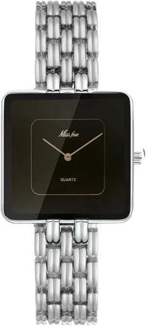 Stainless Steel Waterproof Casual Fashion Ladies Wristwatch shrubby proprietor blossom redeem Present for Her CARLIEN Womens Stylish Dainty Square Gold Silver Plated Bracelet Quartz Watch Elegant Dress 