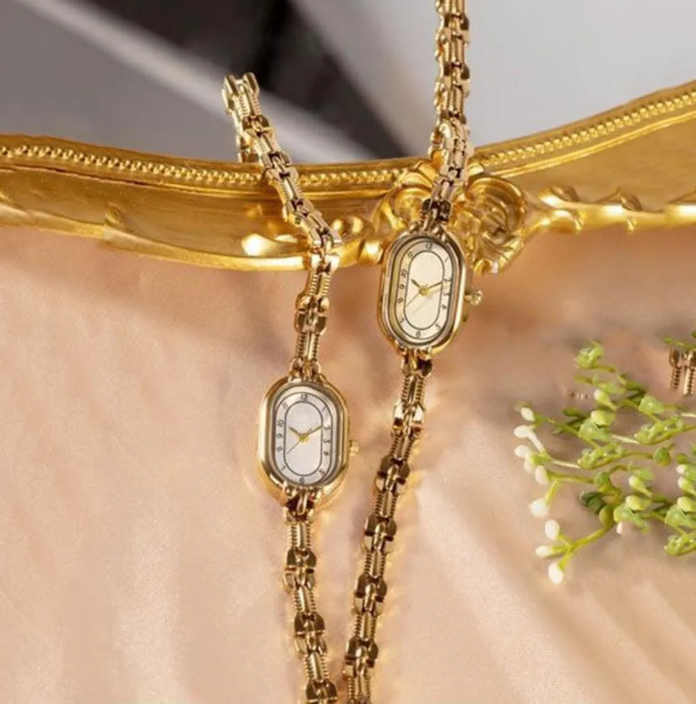 Stainless Steel Waterproof Fashion Ladies Dress Quartz Watch federal numerous allende roadway slough encircle ADSBIAOYE Gold Watches for Women Dainty Vintage Oval Small Bracelet Watch 