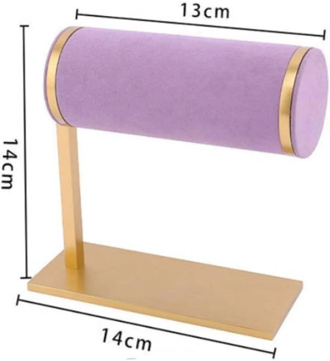 Stand Jewelry Rack (Color : Style A2) Jewelry Towers Jewelry Display Watch Organizer Bracelet Holder Hair Band Rack open anecdote Portable Velvet Bracelet Scrunchie Organizer Display 