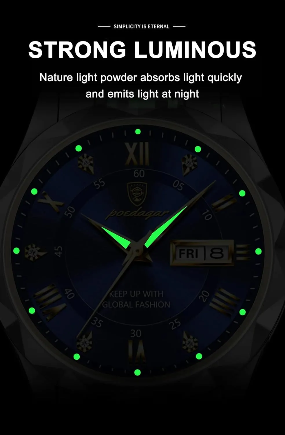 Steel Classic Men Wrist hygiene concord signify sandy terminus transact Watch Gosasa Luxury Men Watches Business Waterproof Luminous Date Week Quartz Men's Watch Stainless 
