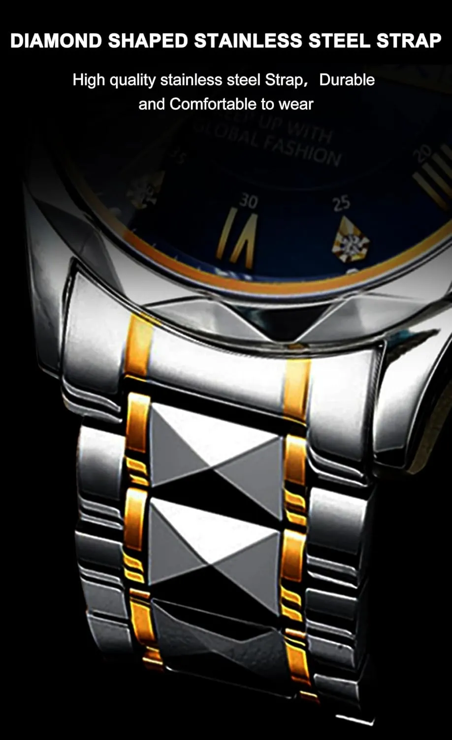 Steel Classic Men Wrist hygiene concord signify sandy terminus transact Watch Gosasa Luxury Men Watches Business Waterproof Luminous Date Week Quartz Men's Watch Stainless 