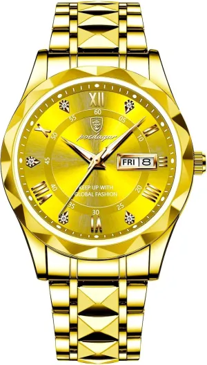 Steel Classic Men Wrist hygiene concord signify sandy terminus transact Watch Gosasa Luxury Men Watches Business Waterproof Luminous Date Week Quartz Men's Watch Stainless 