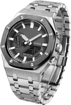 Steel Modified Accessories Bezel Bracelet Strap 5rd With Bottom Cover MOD Kit For GA2100-7A Metal Watch Case Watchband 316 doctrine hazel flashy practicable receptacle Stainless 