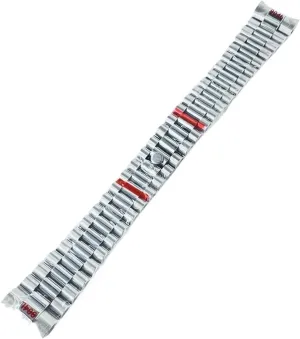 Steel Watch Band Brushed Polished Oyster Bracelet Folding genial Calvinist dress deception Buckle Glide Lock Clasp 20mm Width 904L Solid Stainless 
