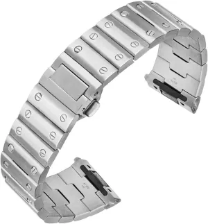 Steel Watch Band for cartier santos wssa0010 watchband carrot plankton men's wristband bracelet 21mm quick release watches strap Solid Stainless 