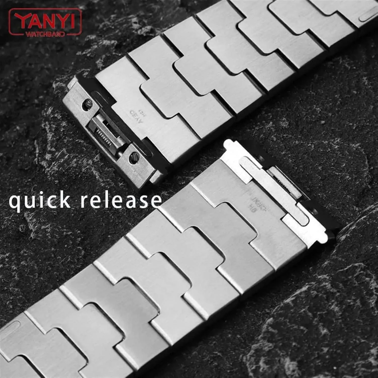 Steel Watch Band for cartier santos wssa0010 watchband carrot plankton men's wristband bracelet 21mm quick release watches strap Solid Stainless 