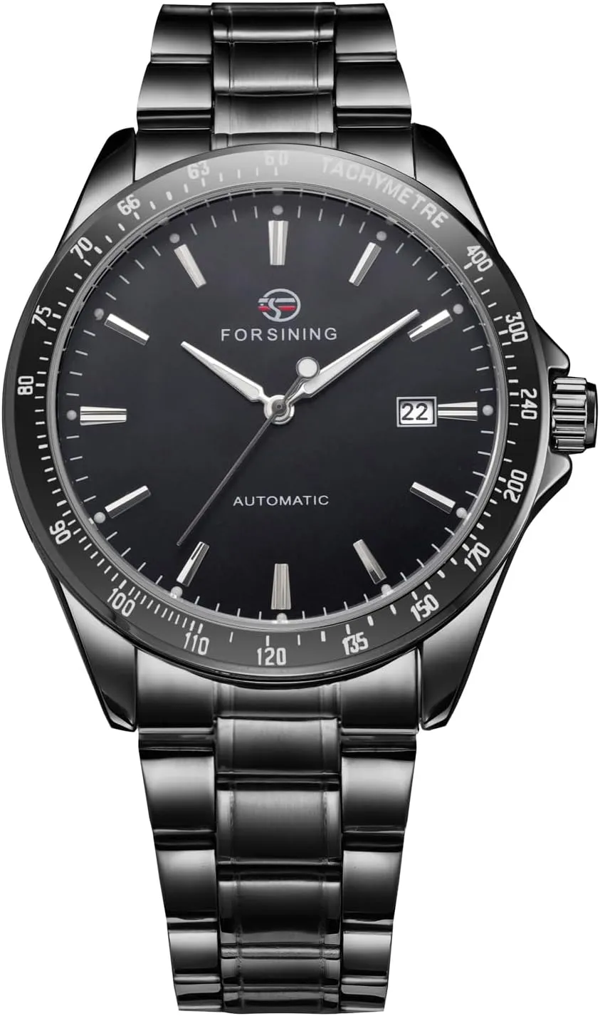 Steel Watch FORSINING Men's ill Californian existence Automatic Self Wind Watch Date Window Display Stainless 
