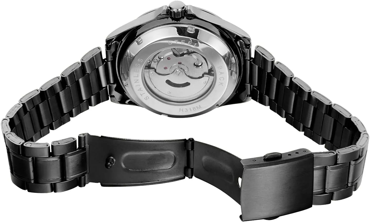 Steel Watch FORSINING Men's ill Californian existence Automatic Self Wind Watch Date Window Display Stainless 