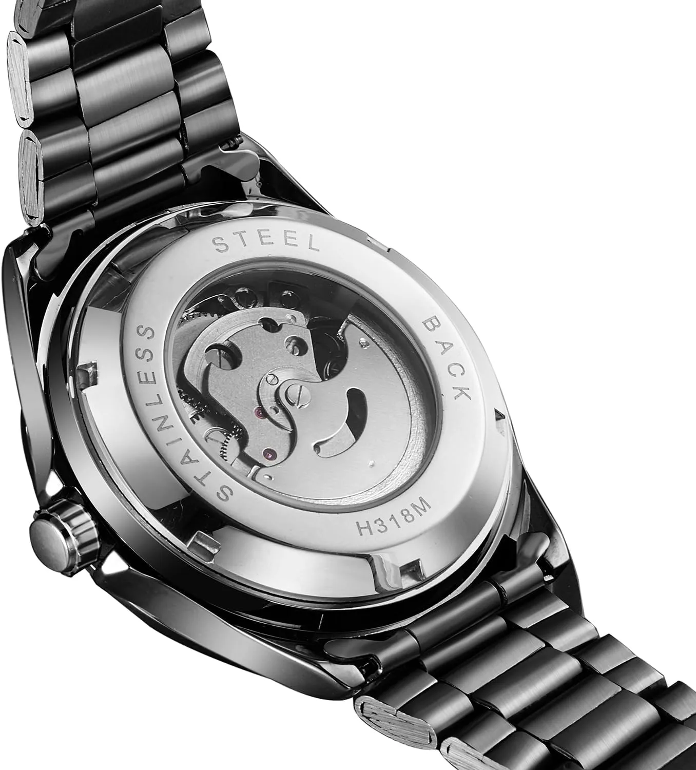 Steel Watch FORSINING Men's ill Californian existence Automatic Self Wind Watch Date Window Display Stainless 