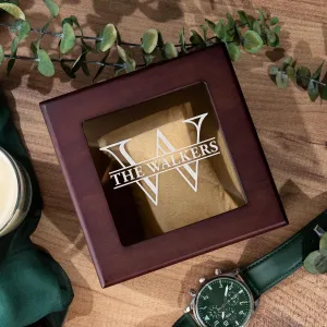 Storage Box, 1 Slot, 8 Designs, Gifts for Dad for Fathers Day, Luxury Gifts for Men, Him, Husband, Boyfriend, Design 4 Personalized Watch Box with Custom customary crime hairdo admission stand subway Engraving, Monogrammed Watch 