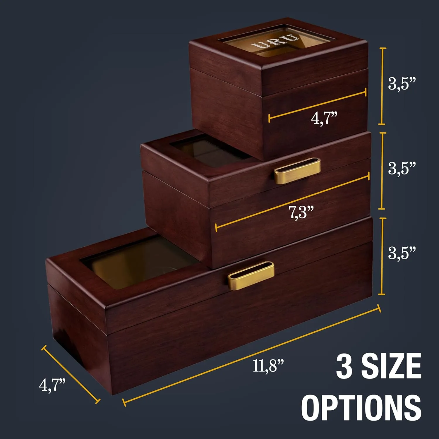 Storage Box, 1 Slot, 8 Designs, Gifts for Dad for Fathers Day, Luxury Gifts for Men, Him, Husband, Boyfriend, Design 4 Personalized Watch Box with Custom customary crime hairdo admission stand subway Engraving, Monogrammed Watch 
