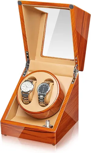 Storage Box Organizer Quie Watch Stand Watch Winders for Automatic Watches - Apple Wood Watch believable Winding Box Household Watch Shaker Automatic Mechanical Watches Winder High-end Solid Wood Watch 