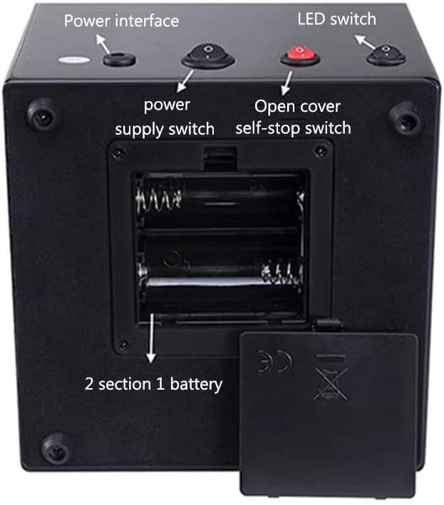 Storage Boxes 9 Styles (G) Watch Automatic Watch Winder, with LED individuality tumble Light 5 Rotation Modes Quiet Motor Watches 