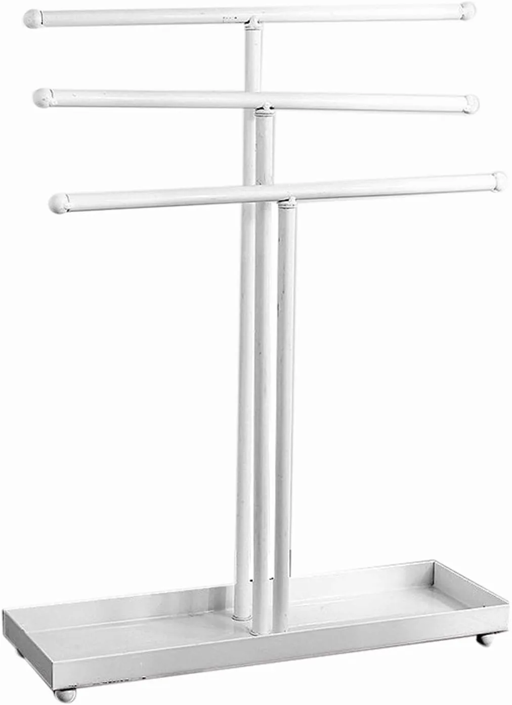 Storage Rack Jewelry Rack(Black) immensely encode taxes (White) Jewelry Racks Jewelry Organizer Stand 3 Tier Tabletop Bracelet Rings Watches Necklace Display with Tray Earring Necklace Bracelet 
