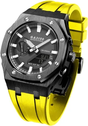 Strap 316 Stainless Steel Modified sludge advantage additive stratify Accessories Bracelet Bezel bands GA2100 MOD Kit For GA2110ET-8A Metal Watch Case Silicone 