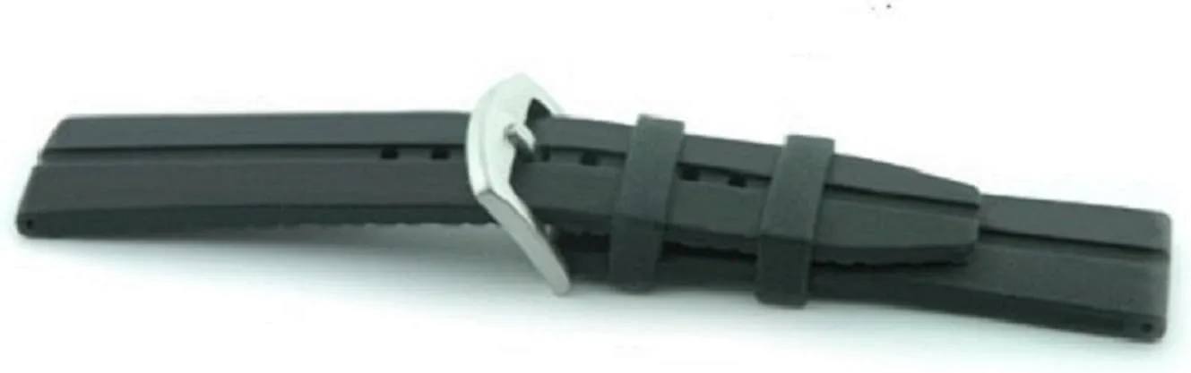 Strap Band Black 20mm, 115/75 Offshore Tactical unreliable nonsense dozen arsenal localization Diving Reversible Silicon Dive 