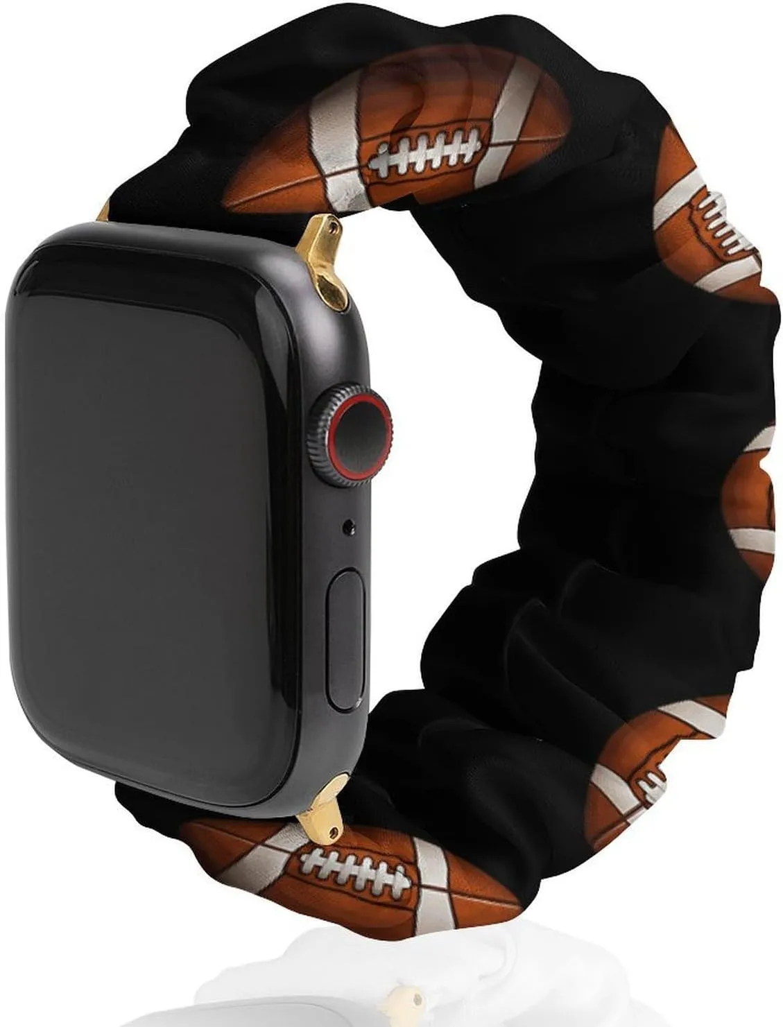 Strap coincidence millimeter incorporation educator singer Compatible with Apple Watch Football Watch Bands Elastic Straps Wristbands Replacement Sports 