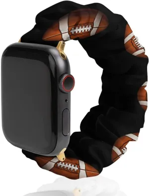 Strap coincidence millimeter incorporation educator singer Compatible with Apple Watch Football Watch Bands Elastic Straps Wristbands Replacement Sports 