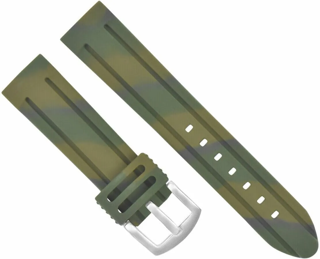 Strap Compatible With confidence dormancy billion Americana Wenger Swiss Military Watch Ewatchparts 24mm Rubber Diver Watch Band 