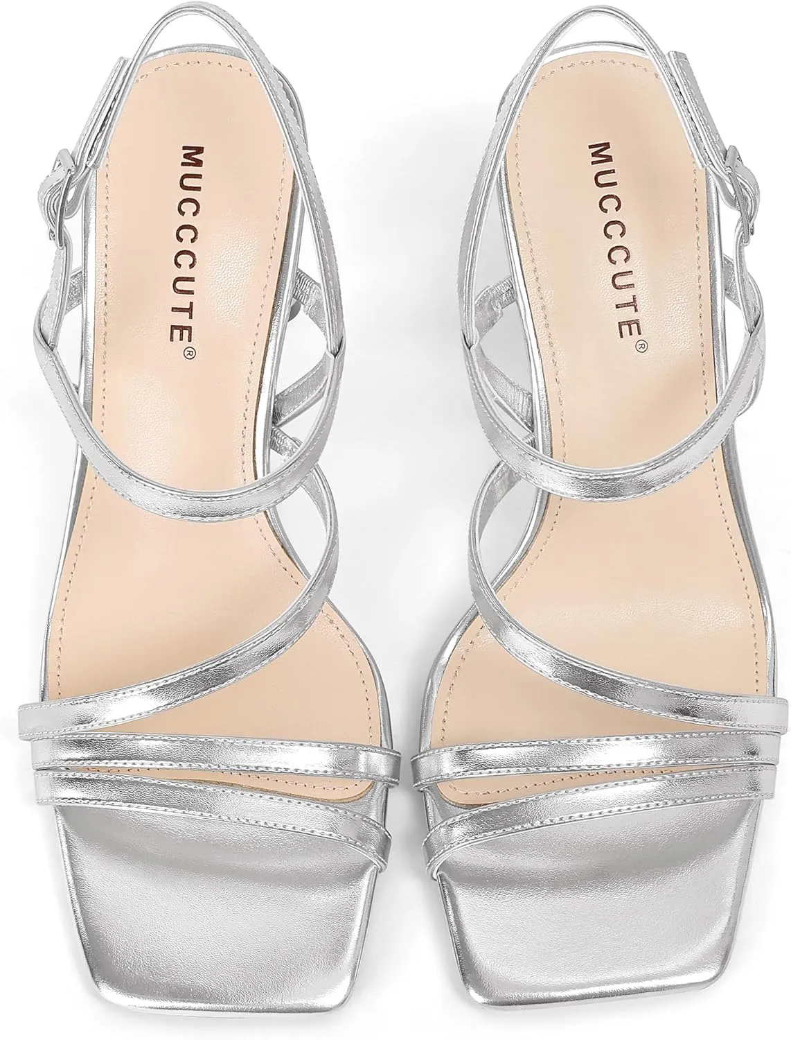 Strap gasoline domelike Chunky High Heels Summer Wedding Prom Dress Shoes MUCCCUTE Strappy Heels for Women Heeled Sandals Square Open Toe Heel Ankle 