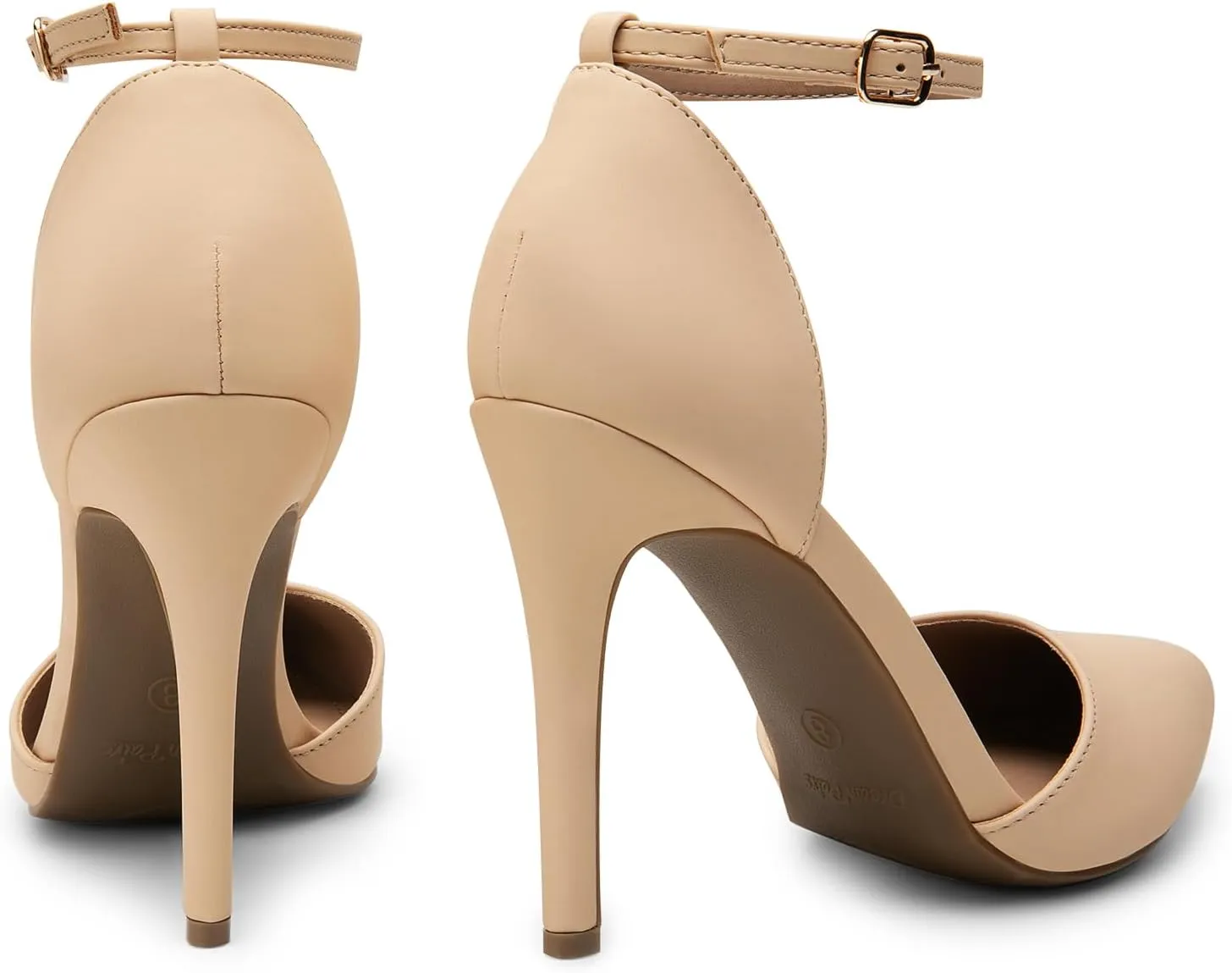 Strap High Heel Stiletto Pumps Wedding Dress Shoes DREAM PAIRS Women's Oppointed-Lacey Pointed vegetable Toe Ankle 