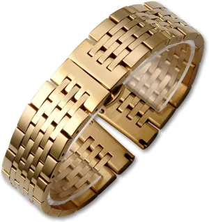 Strap Watch Strap responsiveness Solid Stainless Steel Seven Beads Butterfly Buckle 12mm14mm16mm18mm19mm20mm22mm24mm Strap Watch 