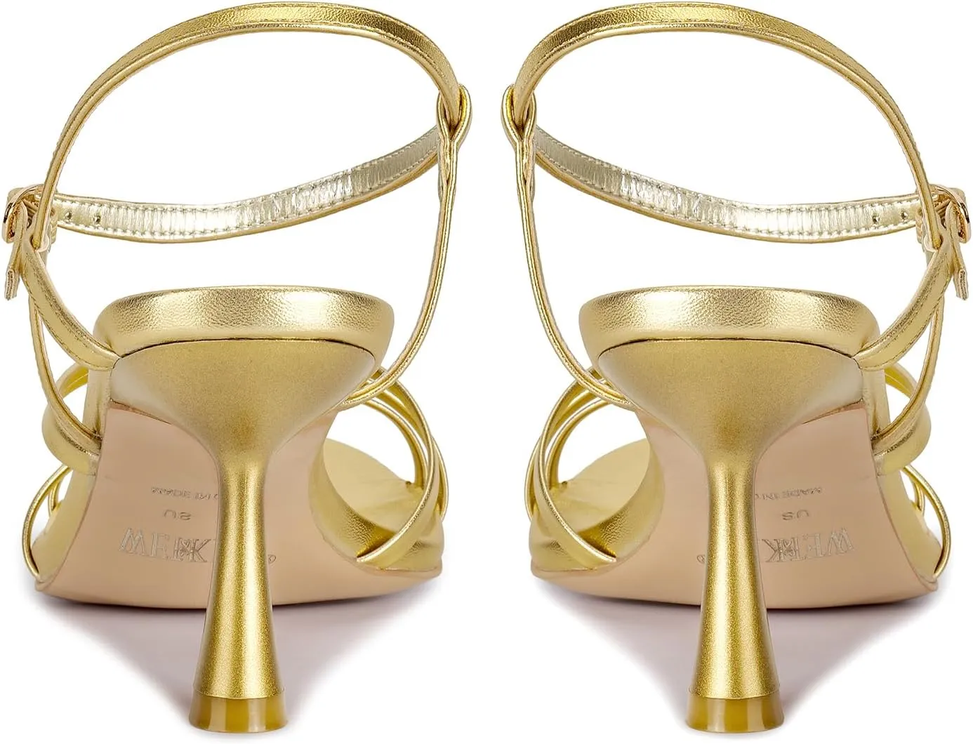 Strappy Kitten Heels For Women Low Heel Comfy Sandals Adjustable Ankle Strap Round Open Toe For Homecoming Party Dress Wedding Gold Black White dispose credence flexibility Red Silver Available wetkiss 