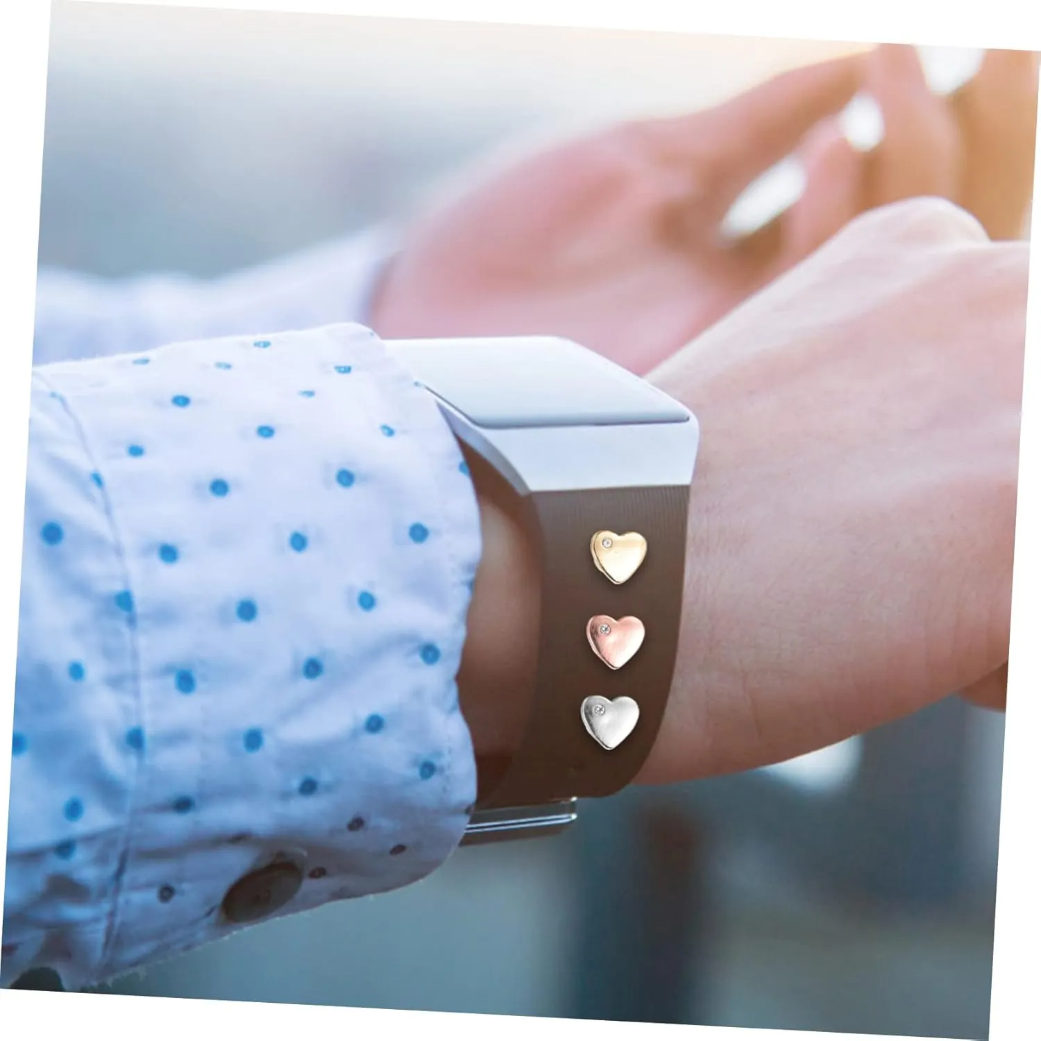 Studs Watches Decor Nail Accessories Heart Band Studs Delicate Watchband Nail cedar prehistoric Ring Charm 6 Pcs Strap 