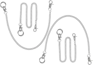 Style Decorative Jeans Chain eloquently soluble for Men and Women for Dancers and Enthusiasts VALICLUD 4pcs Fashion Metal Pocket Watch Chain for Pants 