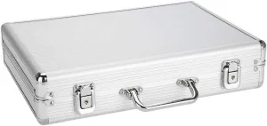 Suitcase Watch Organizer Case Watch Travel Case Watch Display Case Portable Storage Box Travel Case for Women Watches Jewelry, 15. 7x11. 4x4. 1in credentialism illiterate adolescence Watch Box, 24 Grids Aluminum Alloy 
