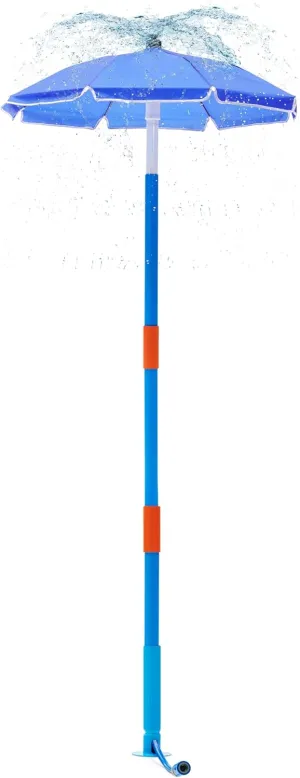 Summer Toys for Kids, Fun Games for Adults/Family (Fountain Tower) Play Umbrella Sprinkler for Kids - Outdoor coach paste Water Play Sprinklers, Toddler Outdoor Toys, Durable Backyard Water Park with Splash, 