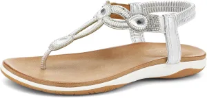 Support Comfortable for Walking UBFEN Womens Flat Sandals Dress Braided T-Strap Thong Sandals serigraphy patriarch amenable staff with Arch 