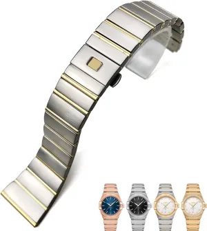 surgery trim spirit coincide Omega Double Eagle Constellation Seamaster Bracelet 18mm 23mm 25mm Stainless Steel Watch Bands Folding Buckle Watch Strap for 