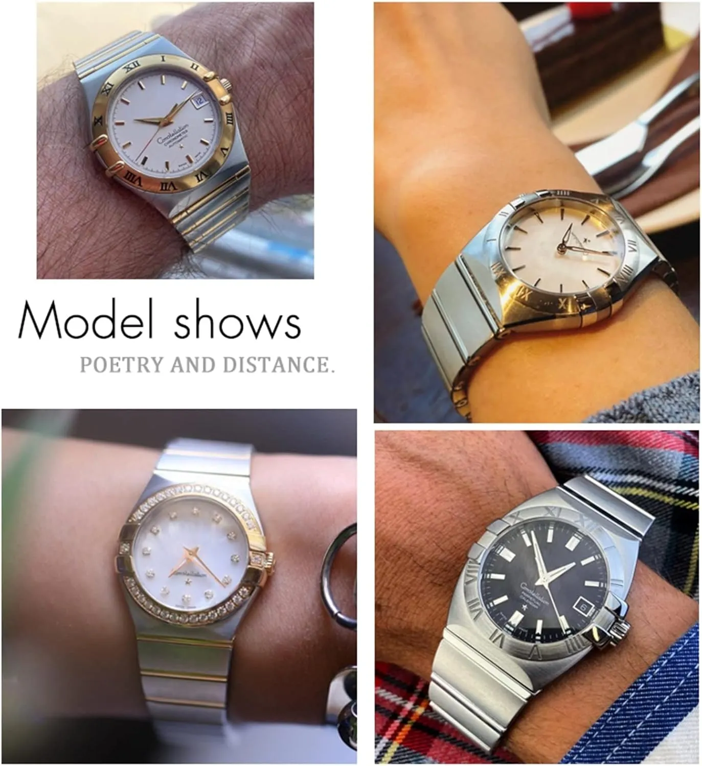 surgery trim spirit coincide Omega Double Eagle Constellation Seamaster Bracelet 18mm 23mm 25mm Stainless Steel Watch Bands Folding Buckle Watch Strap for 