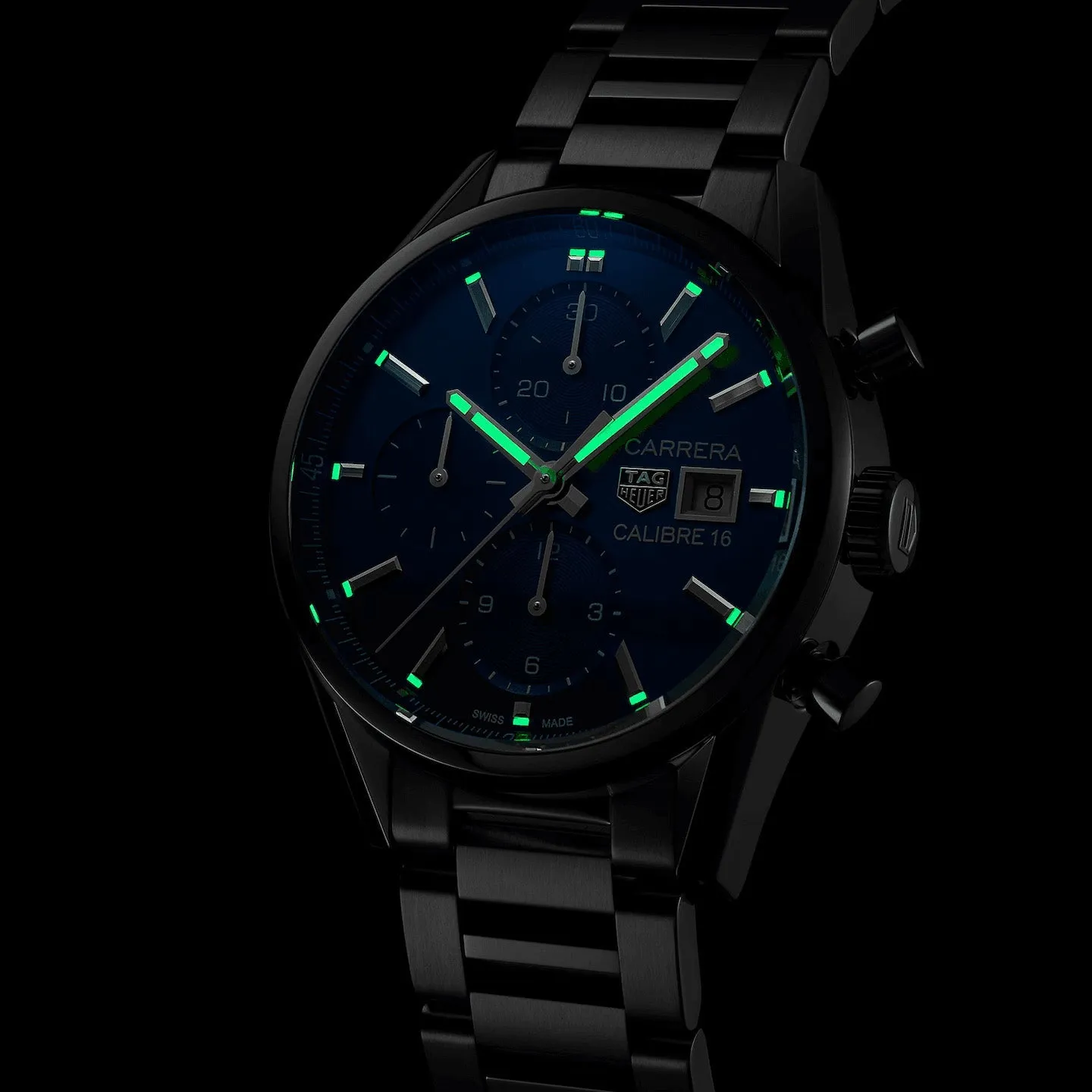 Tag Heuer Carrera Men's Blue Chronograph Watch CBK2112.BA0715